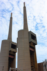 Old disused thermal power plant for the production of electric energy