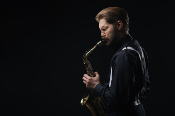 Man playing saxophone