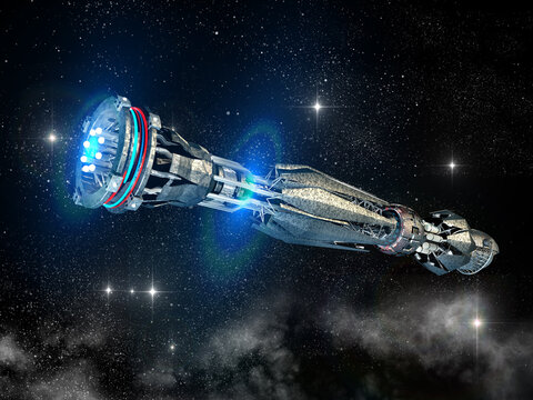 Interstellar travel spaceship