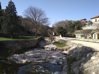 Le parc Pradel, ville de Bourg Saint Andéol, département de l'Ardèche, France