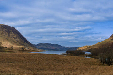 Fototapeta premium landscape with lake in Lake District