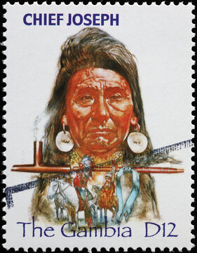 Chief Joseph On Postage Stamp