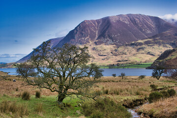 lake in the mountains in Lake District