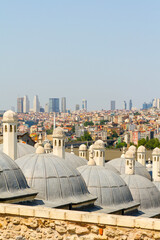 Panoramica, Panoramic, Vista, View o Skyline de la ciudad de Estambul o Istanbul en el pais de Turquia o Turkey