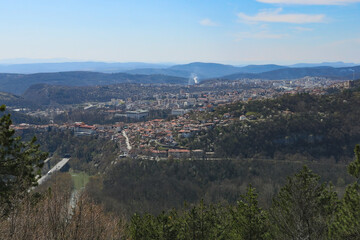Panoramic photo of Veliko Tarnovo city