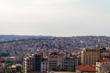 Panoramica, Panoramic, Vista o View de la ciudad de Estambul o Istanbul del pais de Turquia o Turkey desde la Torre o Tower Galata