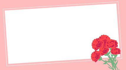 母の日　カーネーション　フレーム