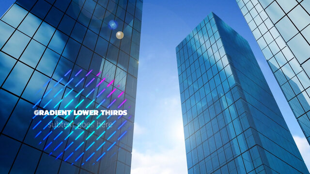 Simple Cool Gradient Lower Thirds