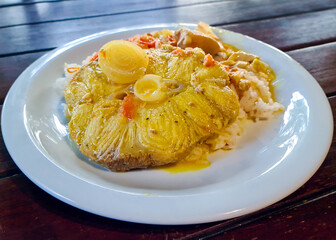 dogfish moqueca, traditional dish of Brazil