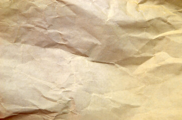 Wrinkled packaging paper background