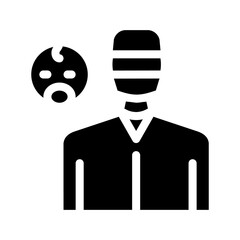 obstetrician doctor glyph icon vector. obstetrician doctor sign. isolated symbol illustration