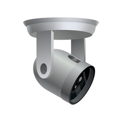 Security camera. Decorative video surveillance camera. Safety home protection system. Illustration of vector cctv and camera sign