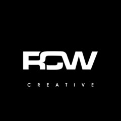 RCW Letter Initial Logo Design Template Vector Illustration