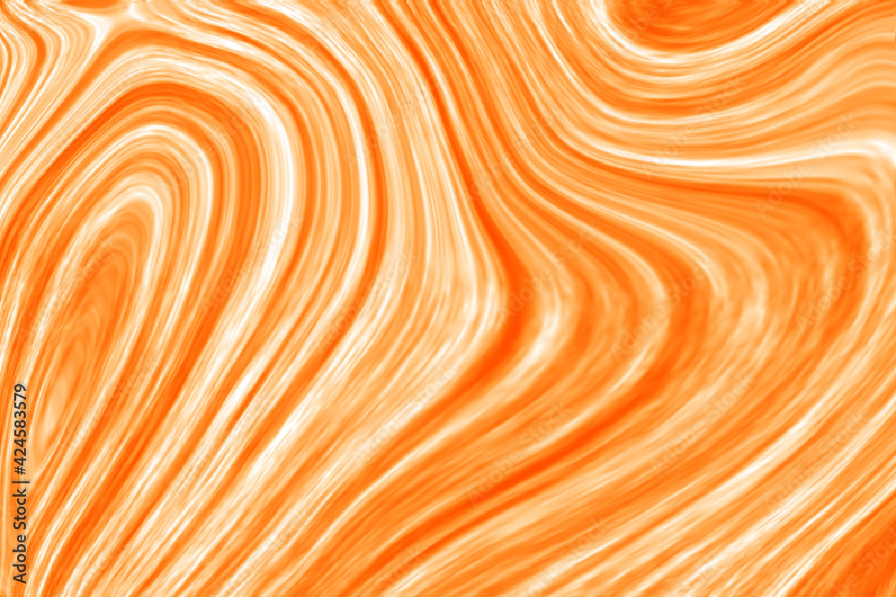 Poster Orange liquid texture. Abstract background vector