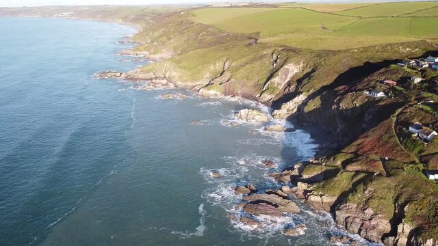 Freathy Cornwall Drone Morning Footage