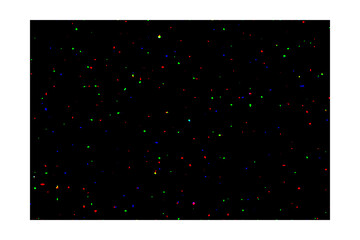 Estrellas de colores sobre fondo negro