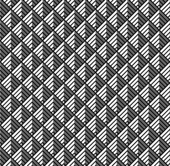 Patrón de ángulos negros formando cuadrados con efecto de sombra