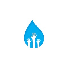 Water Drop Logo template vector icon illustration