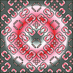 Geometric vector pattern with triangular elements. Seamless abstract ornament for wallpapers and backgrounds.
