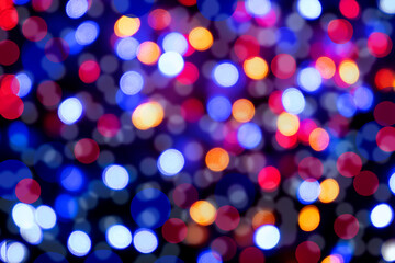 Festive luxury abstract background of multicolored bokeh lights Perfect for creating a spectacular backdrop.