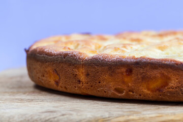 pie filled with ripe apples