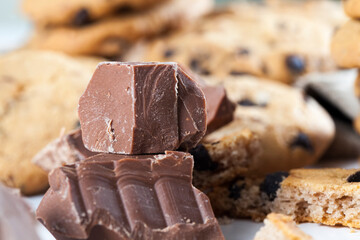 large chunks of milk chocolate