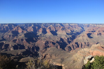 Sunny view of the Grand Canyon