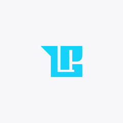 letter lp logo abstract vector design template