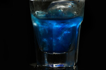 Macro shot of cold drink