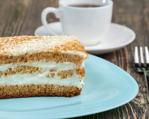 sweet pastry made from wheat cake and butter cream
