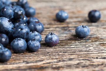 ripe juicy and tasty blueberries in large quantities