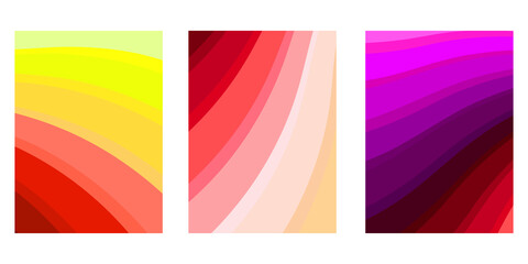 Fototapeta premium Card for print design. three colored textures in modern style. Color pattern, vector illustration. Stock image. EPS 10.