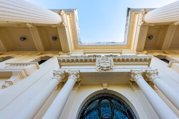 Provincial public library 'Jose Marti' in Santa Clara city, Cuba. National Monument