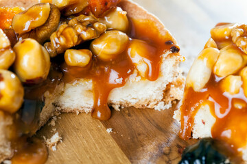 sweet and delicious dessert , close up