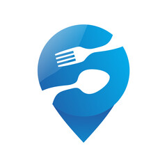Illustration Vector Graphic of Food Location Logo. Perfect to use for Food Company