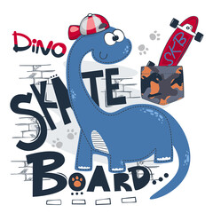 cute dinosaur boy wearing red hat