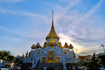 Wat Traimit is in Bangkok, Thailand, a temple with a big golden Buddha.  Located in Chinatown, Yaowarat Rd.