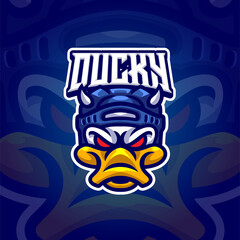 Duck Mascot logo template