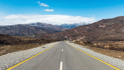 Road in mountains area