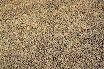 Gravel and stones on the road, texture and background for design, used for 3d models