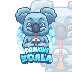 Koala Cartoon Mascot logo template