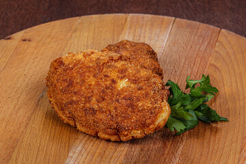Crispy Chicken cutlet in bread