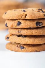 wheat flour cookies and chocolate