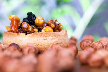 wheat tartlet with sweet filling