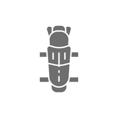 Hockey shin guards, protection uniform gray icon.