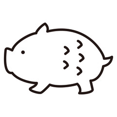 ウリボー　かわいいイラスト