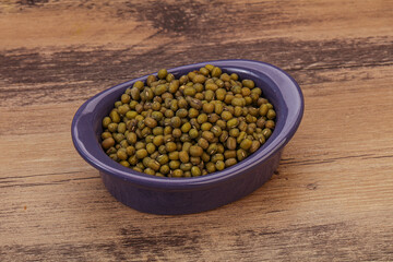 Vegetarian cuisine - dry green lentil