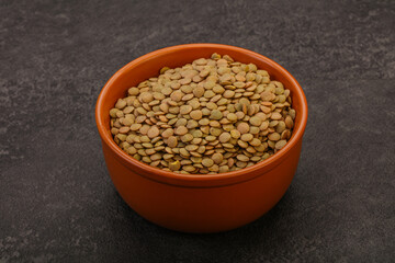 Vegan cuisine - Dry lentil heap