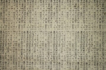 한글을 활용한 한지 디자인