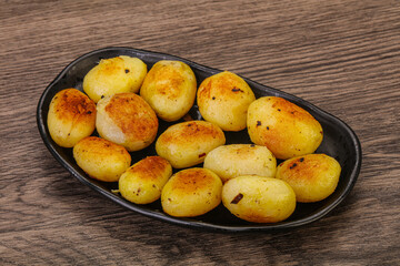 Roasted baby potato in the bowl